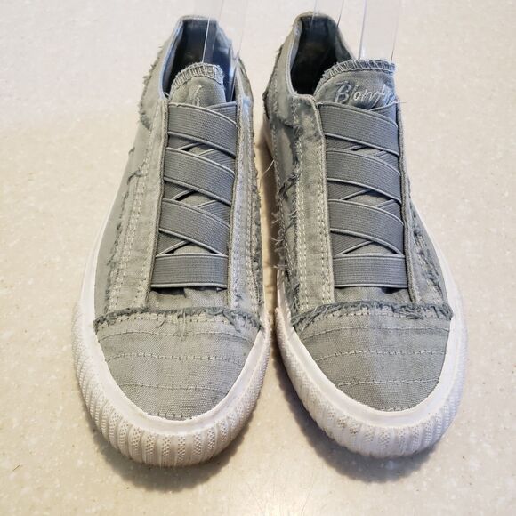 Blowfish Malibu Women's Marley Sweet Gray Color Washed Canvas sz 7 - Picture 2 of 7